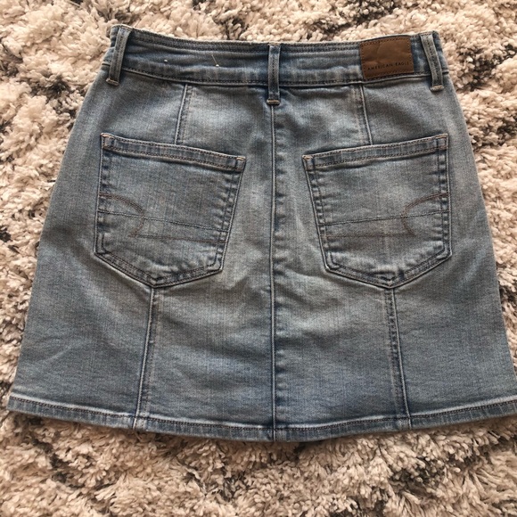 AE button front denim mini skirt - Picture 2 of 2